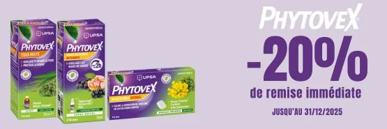 PHYTOVEX -20% de réduction