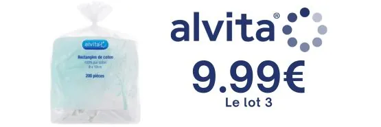 ALVITA 9.99€ les 3 produits