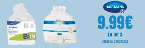 HARTMANN 9.99€ les 3 produits