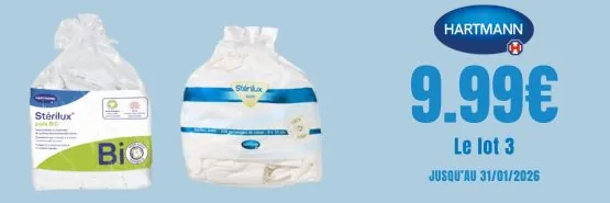 HARTMANN 9.99€ les 3 produits