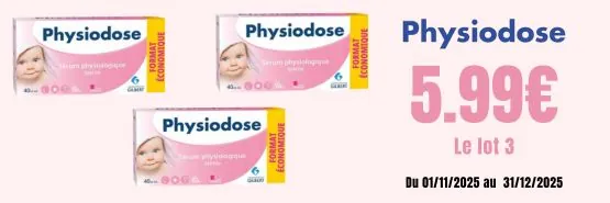 PHYSIODOSE 5.99€ les 3 produits