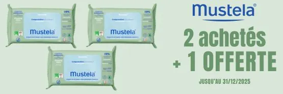 MUSTELA 3 achetés = 2 payés !