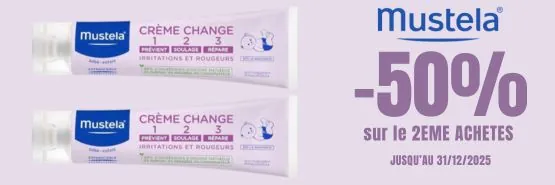 MUSTELA -50% sur le 2ème acheté !