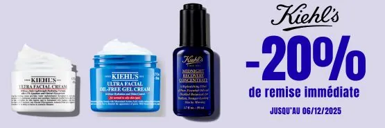 KIEHL'S -20% sur une sélection de produit visage