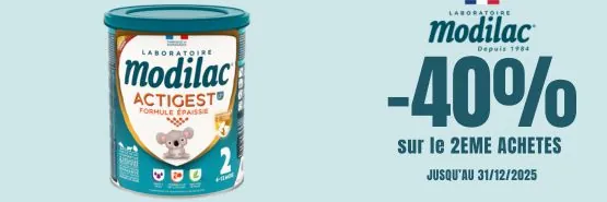 MODILAC -40% sur le deuxième produit
