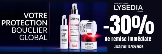 LYSEDIA -30% sur la marque ce week-end