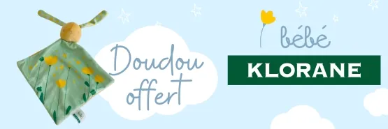 KLORANE BEBE Doudou OFFERT dès 2 produits