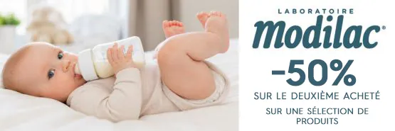 MODILAC -50% sur le deuxième acheté