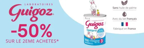 GUIGOZ -50% sur le deuxième acheté